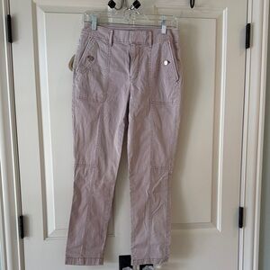 White House Black Market Cropped Ankle Pants in Dusty Mauve